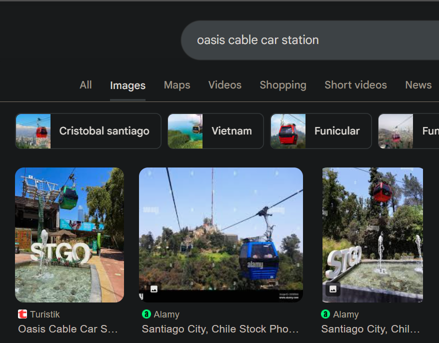 Reference image confirming Estación Oasis